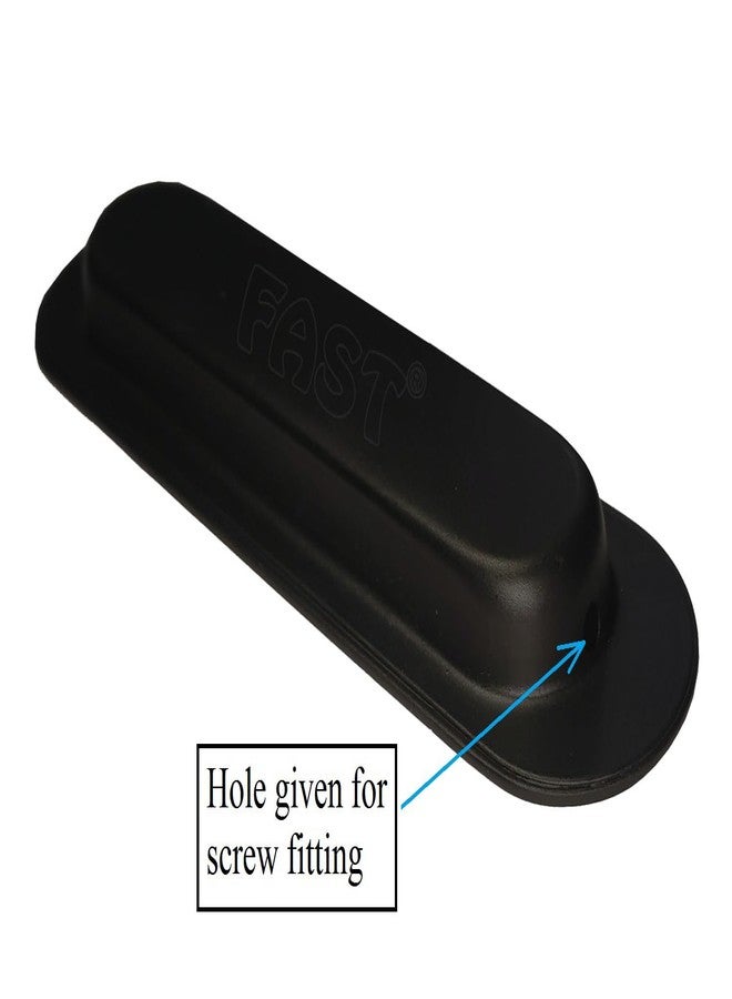 فاست مقبض باب منزلق مخفي من الفولاذ المقاوم للصدأ الأسود من FAST CSH03 لأبواب الخزائن والدواليب. (6 بوصة) - Image 3